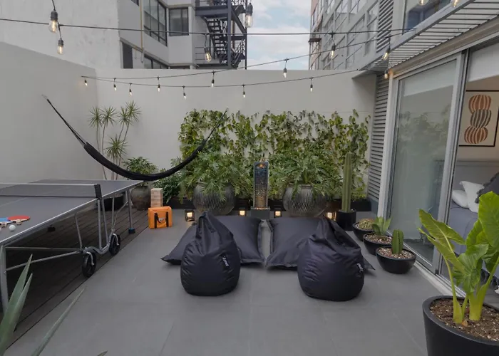 Condesa Oasis With Sky Pool, Ping Pong, Gym, Steam & Two Private Terraces Mexico City