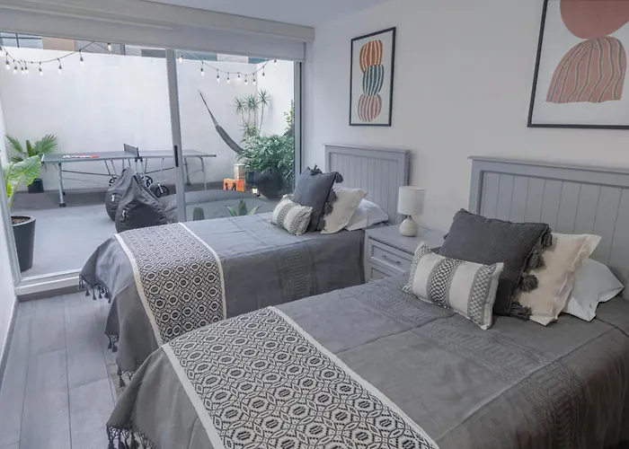 Condesa Oasis With Sky Pool, Ping Pong, Gym, Steam & Two Private Terraces Apartment *