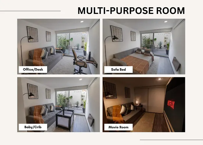 Apartment Condesa Oasis With Sky Pool, Ping Pong, Gym, Steam & Two Private Terraces *