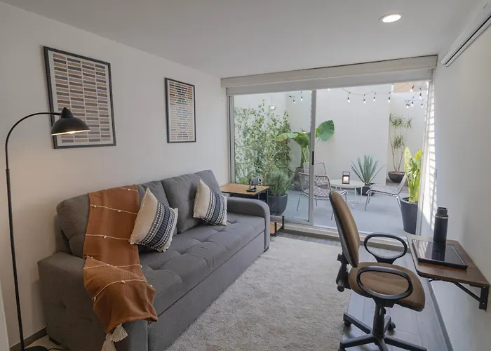 Apartment Condesa Oasis With Sky Pool, Ping Pong, Gym, Steam & Two Private Terraces *