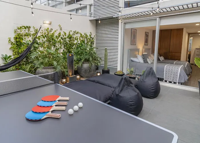 Condesa Oasis With Sky Pool, Ping Pong, Gym, Steam & Two Private Terraces * Mexico City