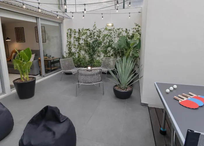 Apartment Condesa Oasis With Sky Pool, Ping Pong, Gym, Steam & Two Private Terraces Mexico City