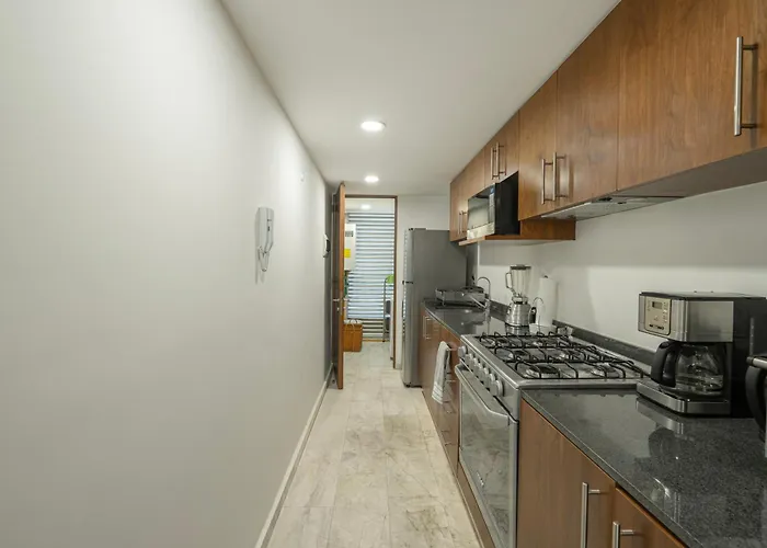 Apartment Condesa Oasis With Sky Pool, Ping Pong, Gym, Steam & Two Private Terraces