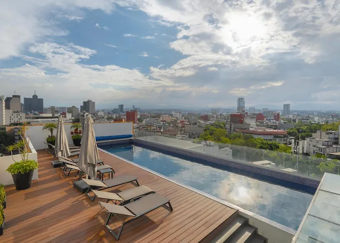 Condesa Oasis With Sky Pool, Ping Pong, Gym, Steam & Two Private Terraces Mexico City