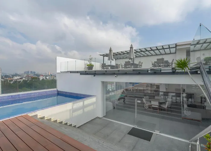 Condesa Oasis With Sky Pool, Ping Pong, Gym, Steam & Two Private Terraces Apartment